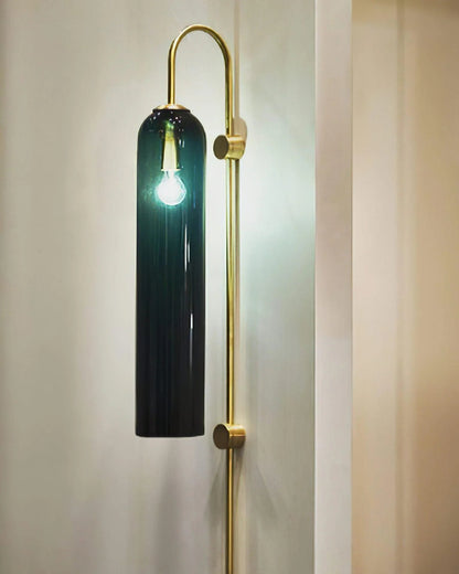Blown Glass Sconce — Jewel-Toned Elegance
