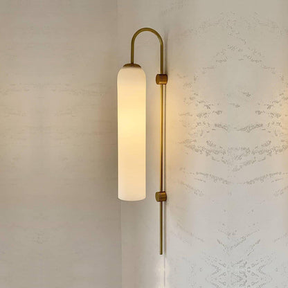 Blown Glass Tube Wall Sconce — Jewel-Toned Modern Glow - LumoTrot