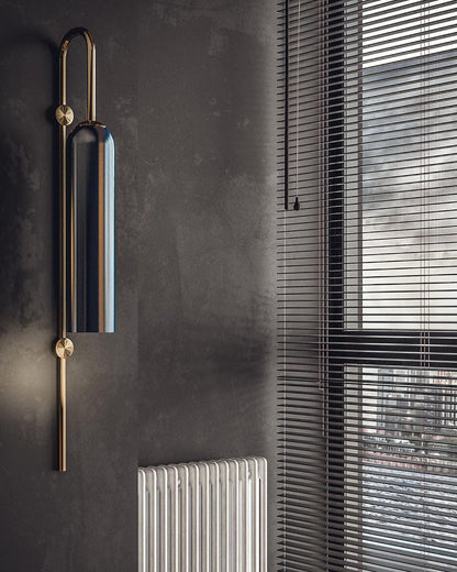 Blown Glass Sconce — Jewel-Toned Elegance