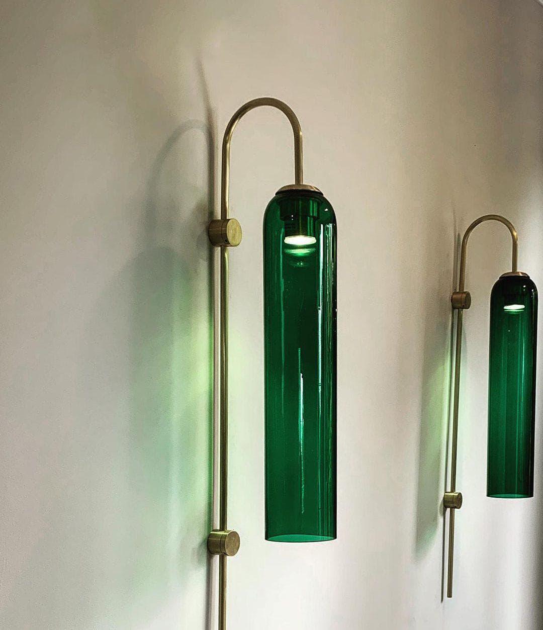 Blown Glass Sconce — Jewel-Toned Elegance