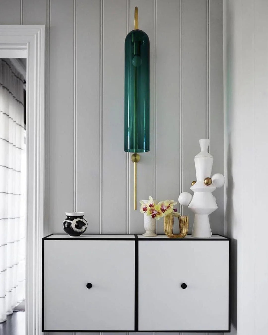 Blown Glass Tube Wall Sconce — Jewel-Toned Modern Glow - LumoTrot