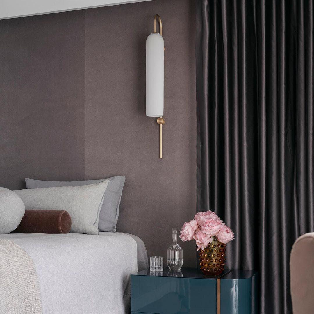 Blown Glass Tube Wall Sconce — Jewel-Toned Modern Glow - LumoTrot