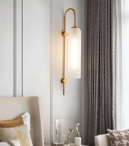 Blown Glass Tube Wall Sconce — Jewel-Toned Modern Glow - LumoTrot