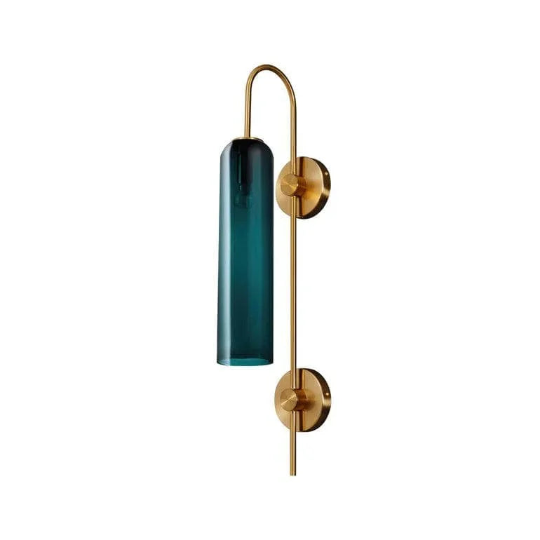Blown Glass Sconce — Jewel-Toned Elegance