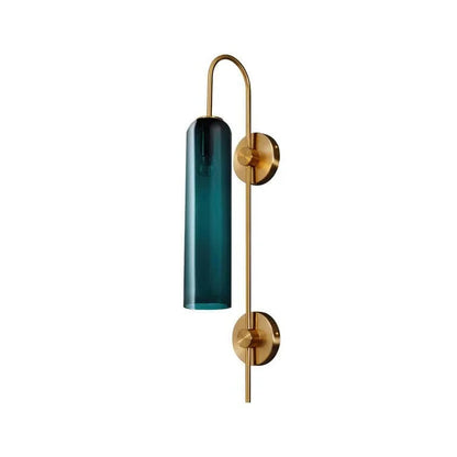 Blown Glass Sconce — Jewel-Toned Elegance