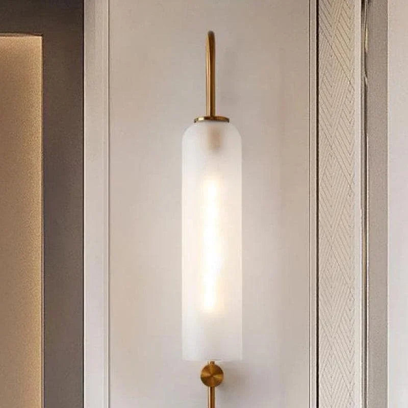Blown Glass Tube Wall Sconce — Jewel-Toned Modern Glow - LumoTrot