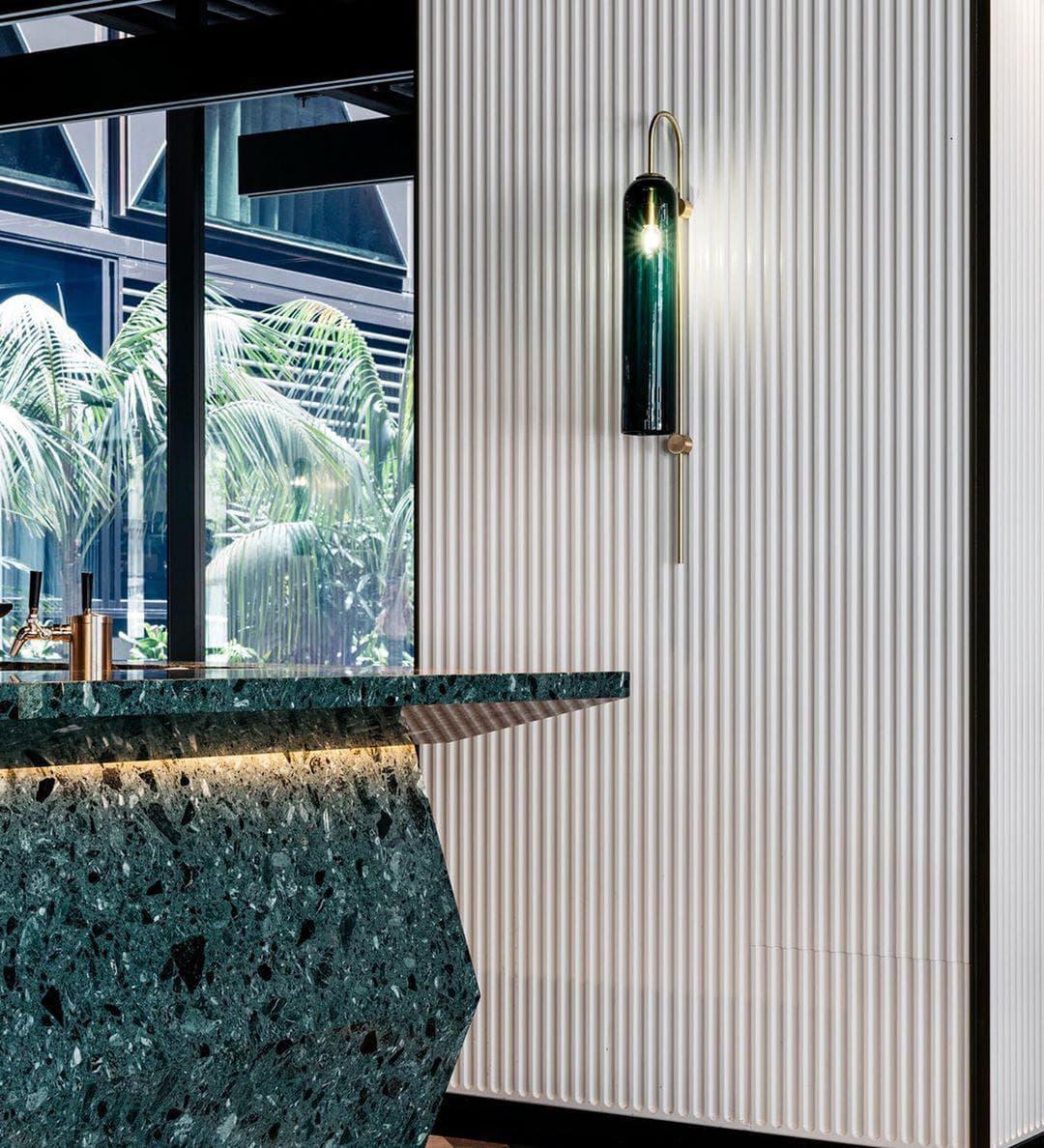 Blown Glass Tube Wall Sconce — Jewel-Toned Modern Glow - LumoTrot