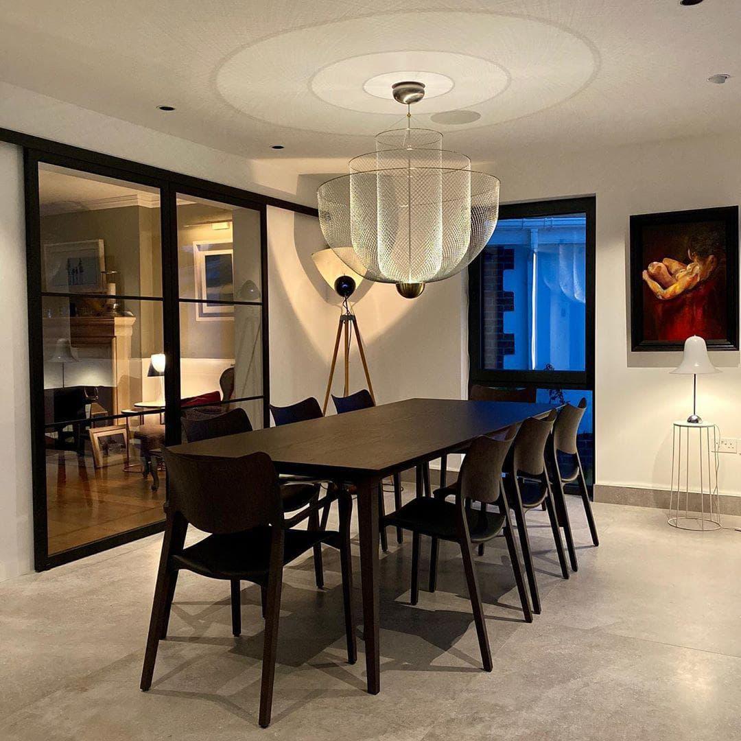 Woven Metal Chandelier — Sculptural Statement Piece - LumoTrot