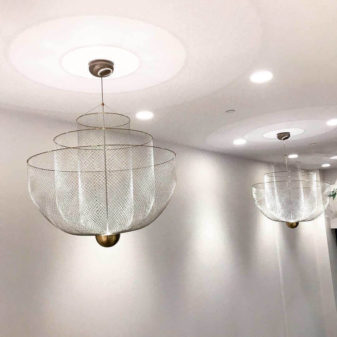 Woven Metal Chandelier — Sculptural Statement Piece - LumoTrot