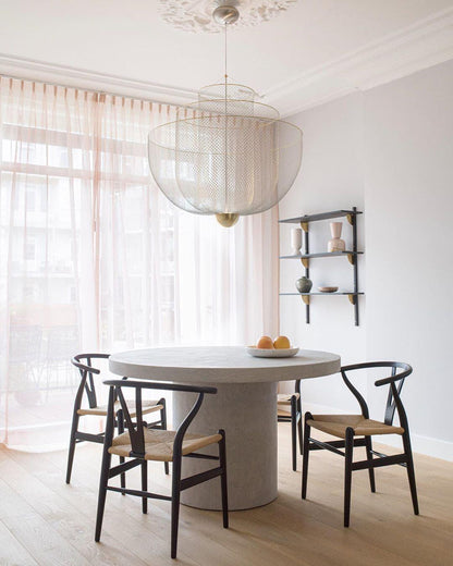 Woven Metal Chandelier — Sculptural Statement Piece - LumoTrot