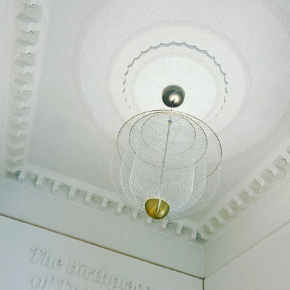Woven Metal Chandelier — Sculptural Statement Piece - LumoTrot