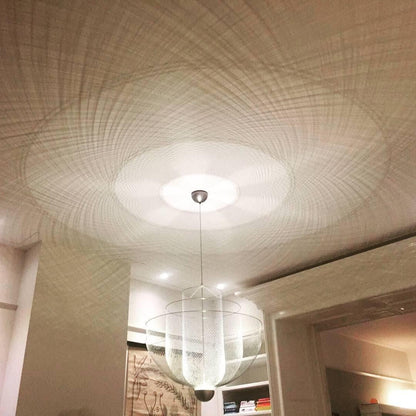 Woven Metal Chandelier — Sculptural Statement Piece - LumoTrot