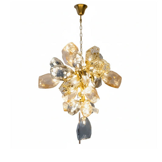 Glass Crystal Chandelier — Glamorous Statement Piece