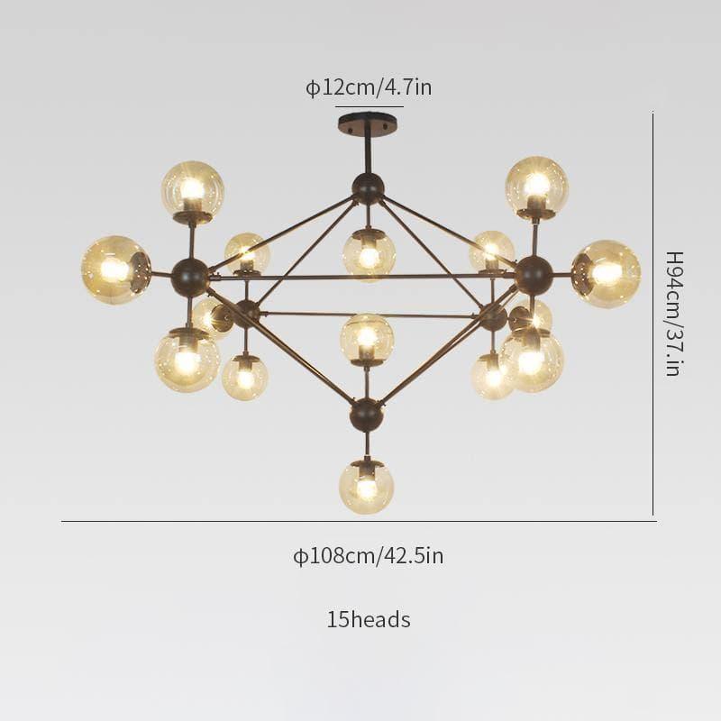 Geometric Brass Pendant Light — Modern Statement