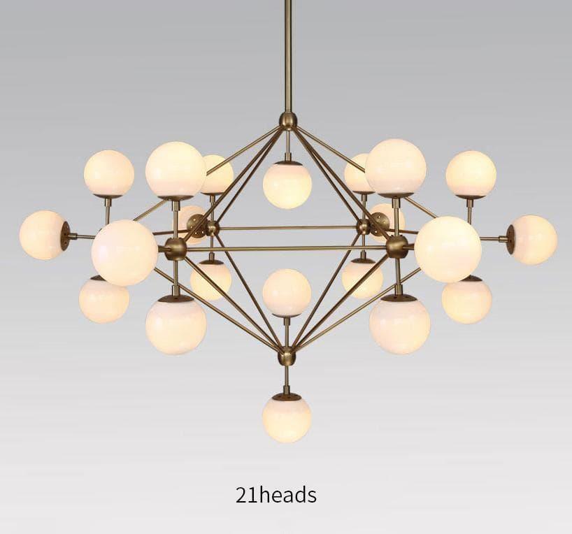 Geometric Brass Pendant Light — Modern Statement - LumoTrot