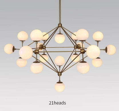 Geometric Brass Pendant Light — Modern Statement - LumoTrot