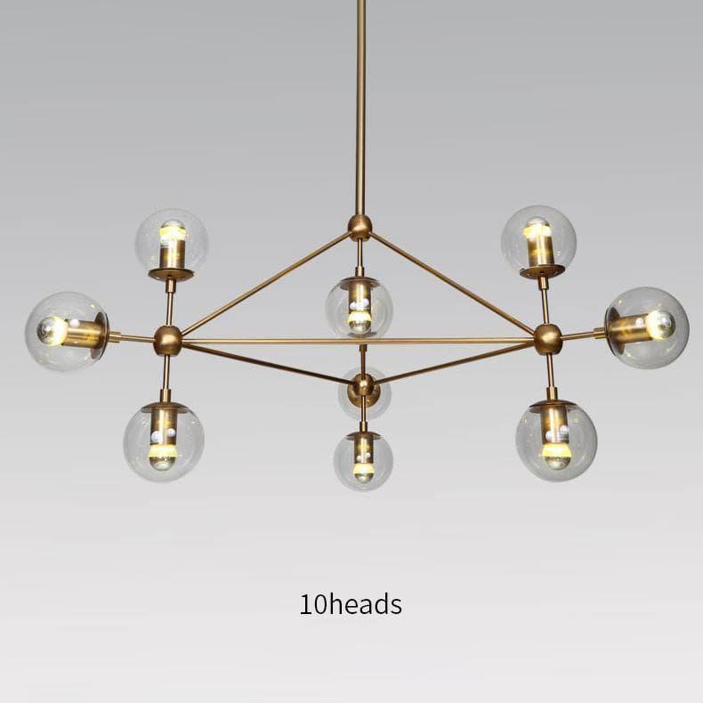 Geometric Brass Pendant Light — Modern Statement - LumoTrot
