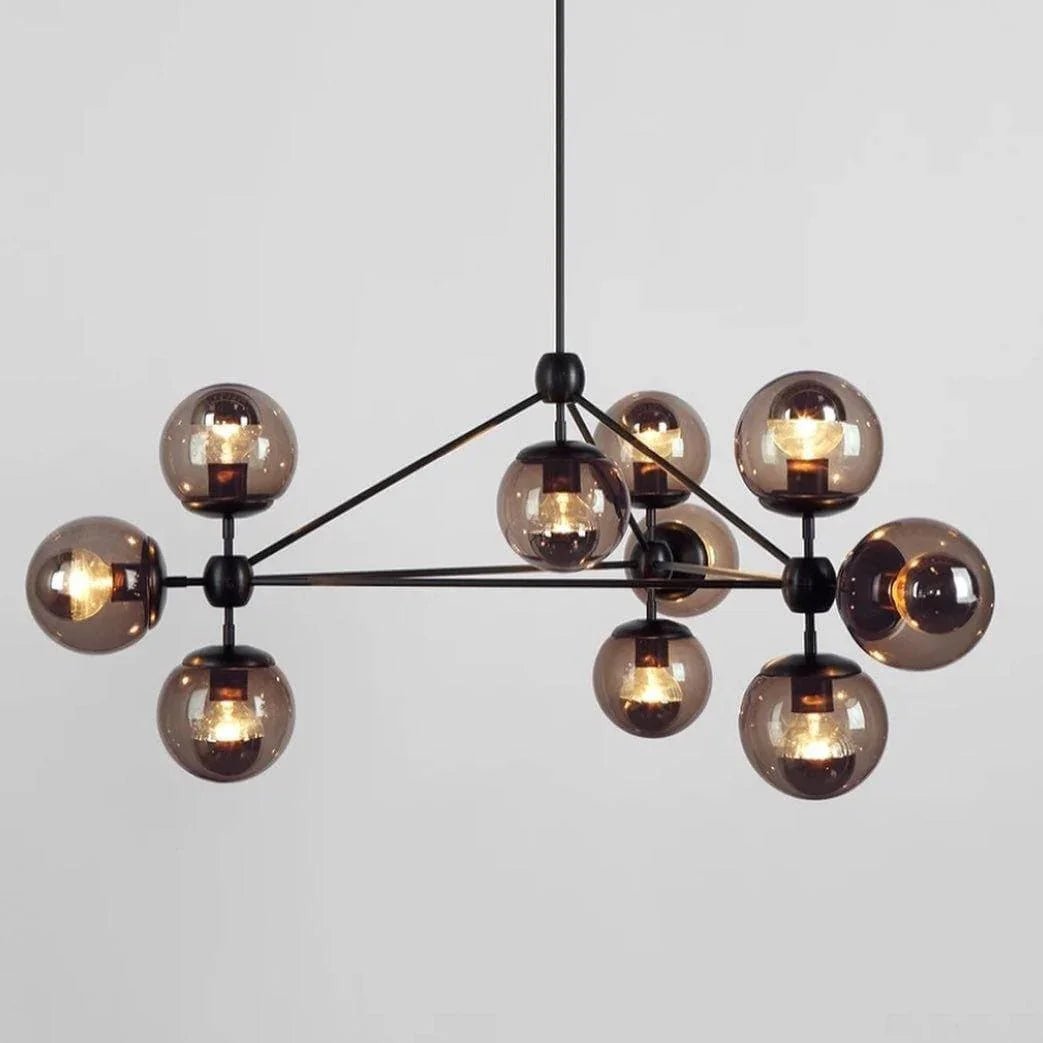 Geometric Brass Pendant Light — Modern Statement - LumoTrot