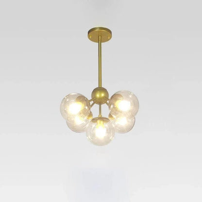 Geometric Brass Pendant Light — Modern Statement - LumoTrot