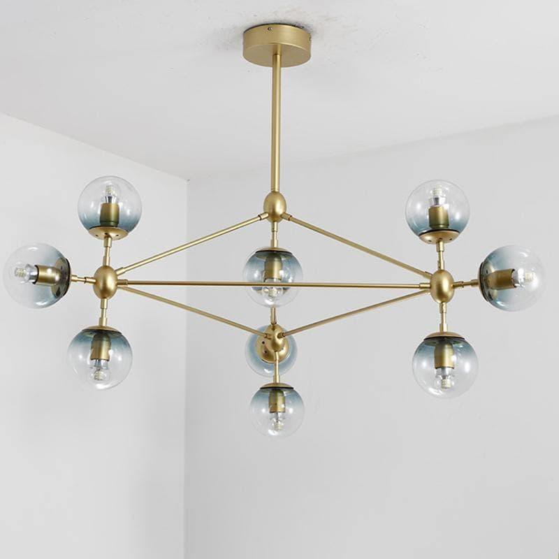 Geometric Brass Pendant Light — Modern Statement