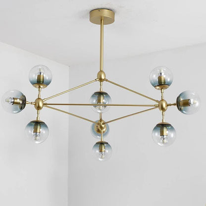 Geometric Brass Pendant Light — Modern Statement