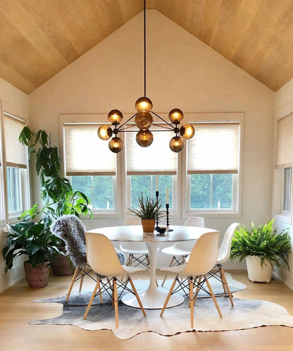 Geometric Brass Pendant Light — Modern Statement - LumoTrot