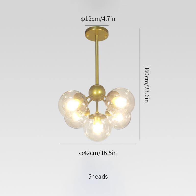 Geometric Brass Pendant Light — Modern Statement