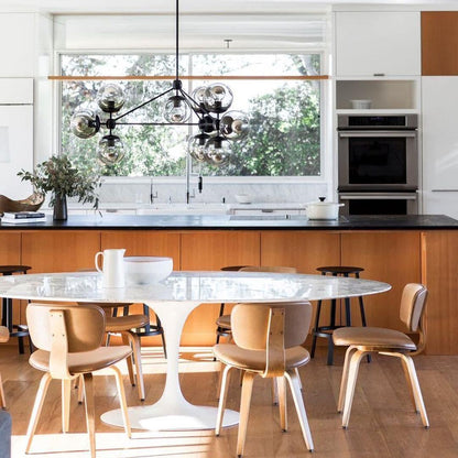 Geometric Brass Pendant Light — Modern Statement