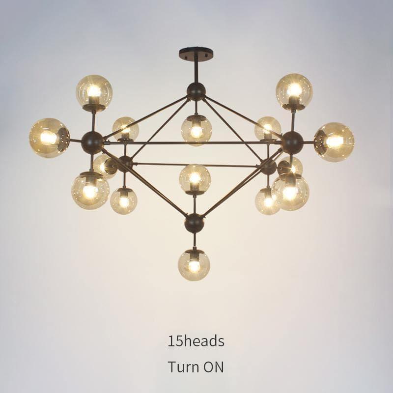 Geometric Brass Pendant Light — Modern Statement