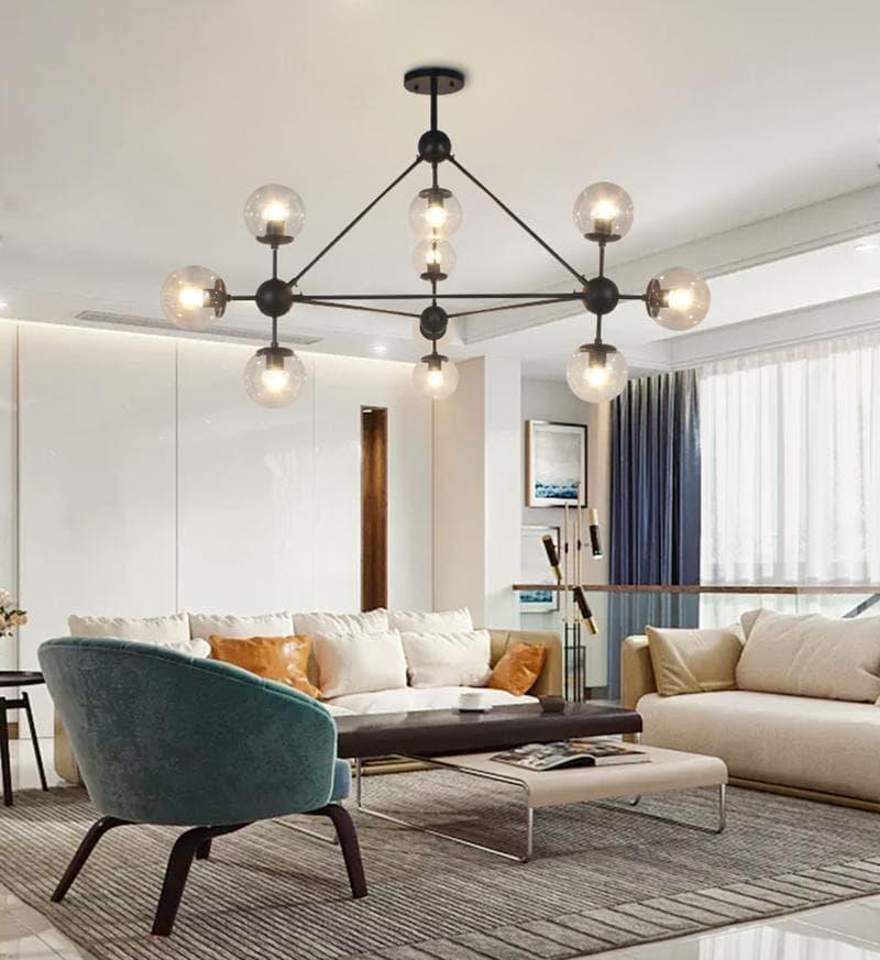 Geometric Brass Pendant Light — Modern Statement