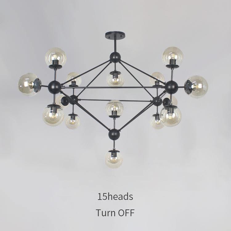 Geometric Brass Pendant Light — Modern Statement