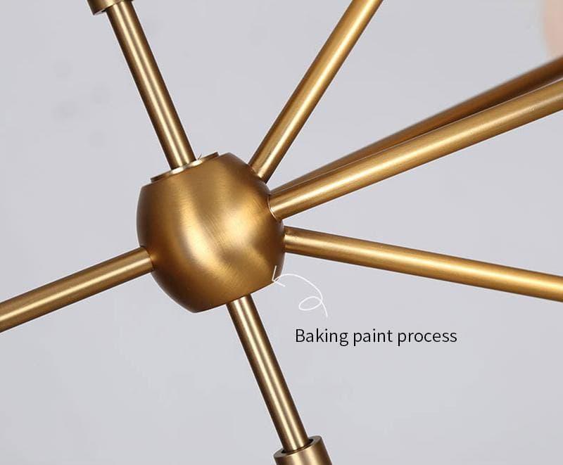 Geometric Brass Pendant Light — Modern Statement