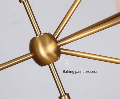Geometric Brass Pendant Light — Modern Statement