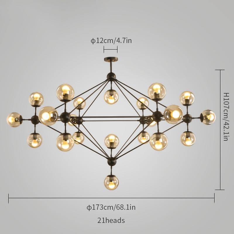 Geometric Brass Pendant Light — Modern Statement