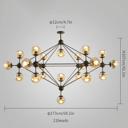 Geometric Brass Pendant Light — Modern Statement