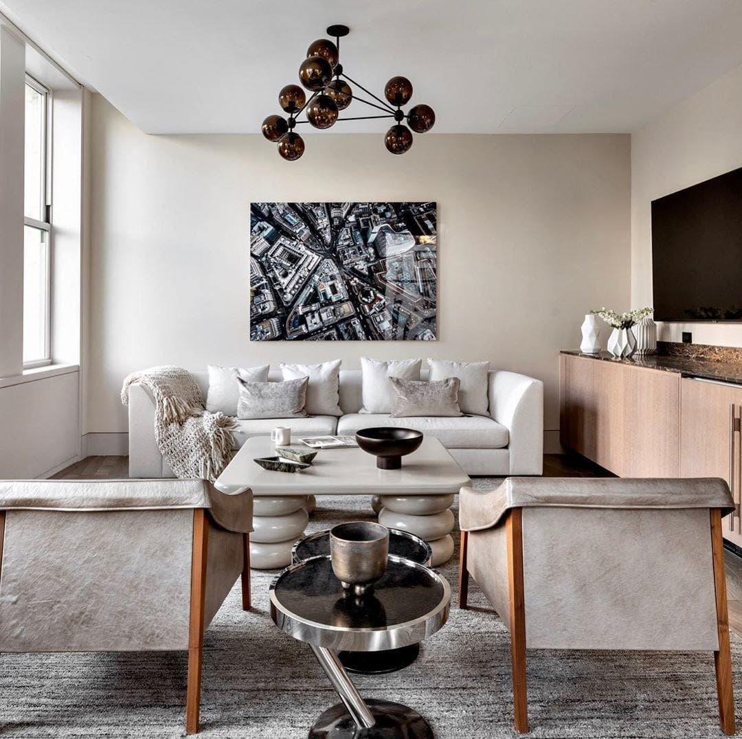 Geometric Brass Pendant Light — Modern Statement - LumoTrot