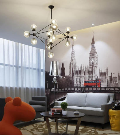 Geometric Brass Pendant Light — Modern Statement
