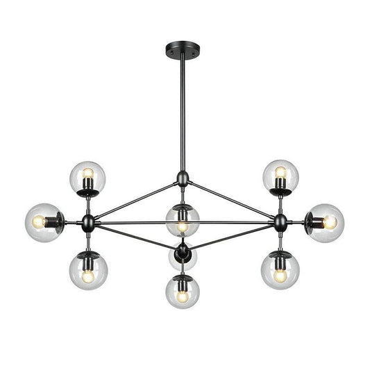 Geometric Brass Pendant Light — Modern Statement - LumoTrot