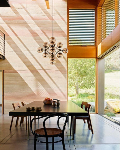 Geometric Brass Pendant Light — Modern Statement