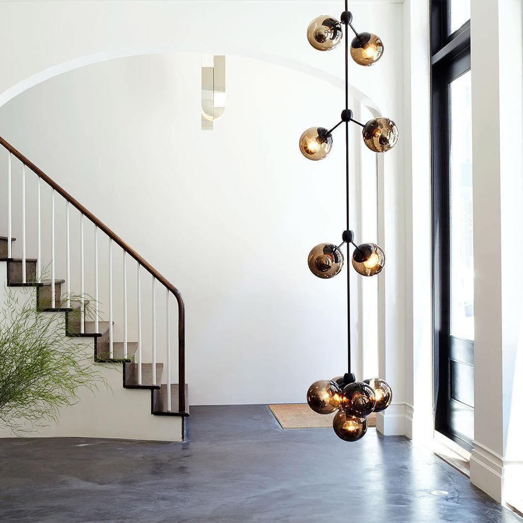 Geometric Brass Pendant Light — Modern Statement