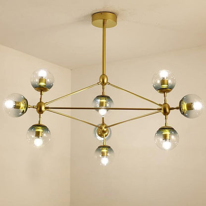 Geometric Brass Pendant Light — Modern Statement