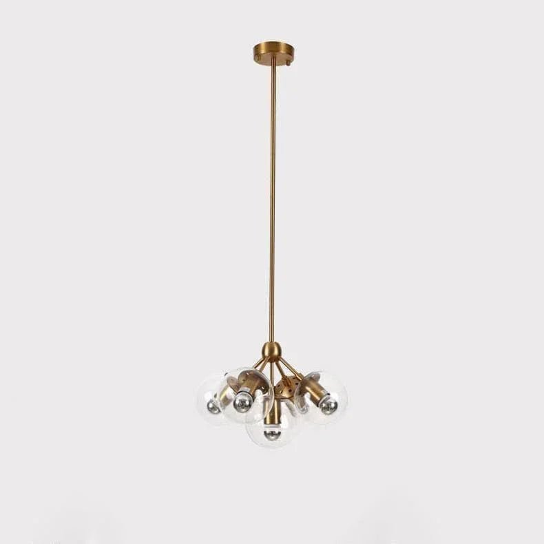 Geometric Brass Pendant Light — Modern Statement - LumoTrot