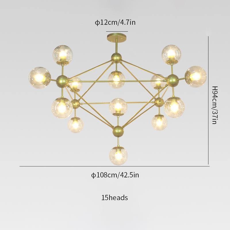 Geometric Brass Pendant Light — Modern Statement