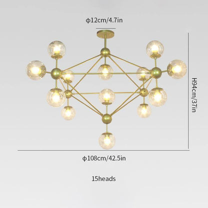 Geometric Brass Pendant Light — Modern Statement