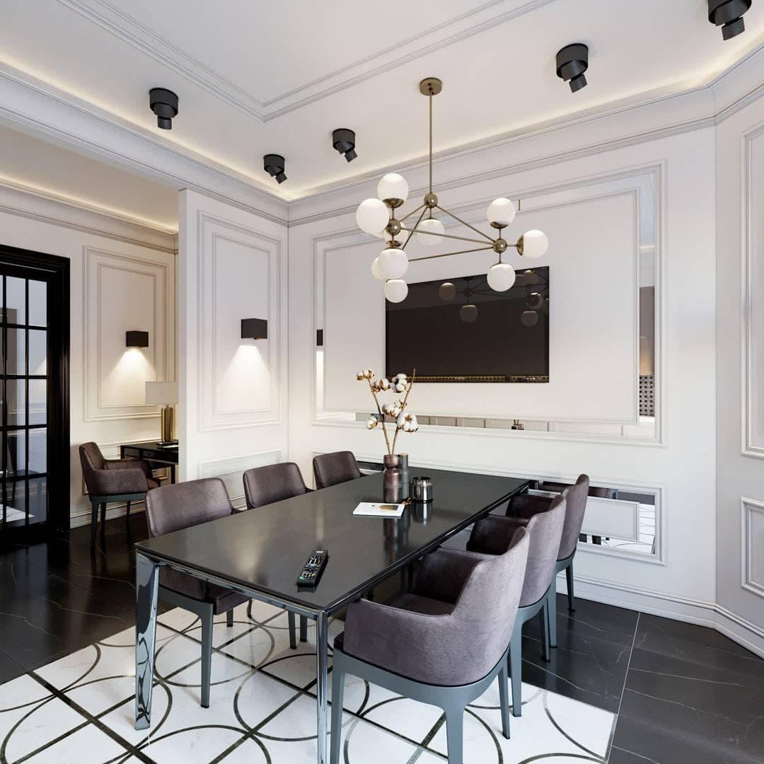 Geometric Brass Pendant Light — Modern Statement