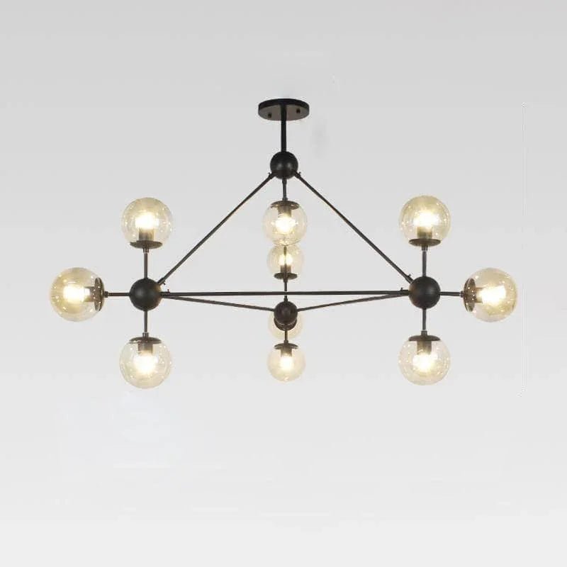 Geometric Brass Pendant Light — Modern Statement - LumoTrot