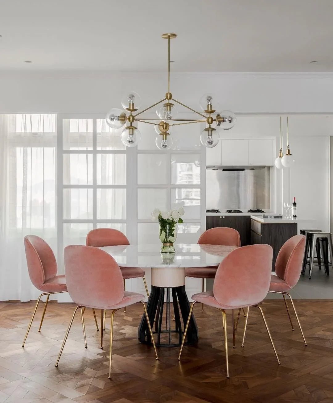 Geometric Brass Pendant Light — Modern Statement