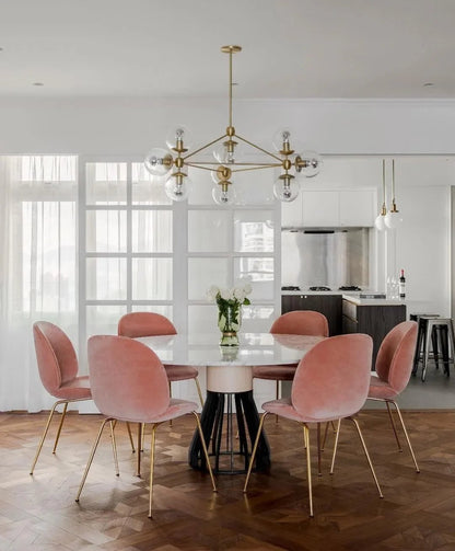 Geometric Brass Pendant Light — Modern Statement