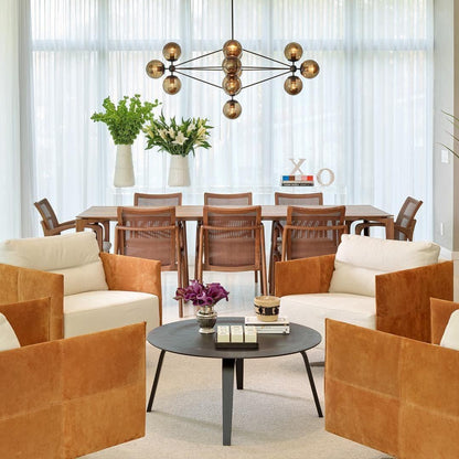 Geometric Brass Pendant Light — Modern Statement - LumoTrot