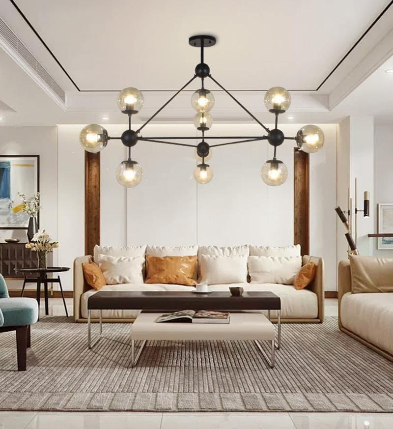 Geometric Brass Pendant Light — Modern Statement